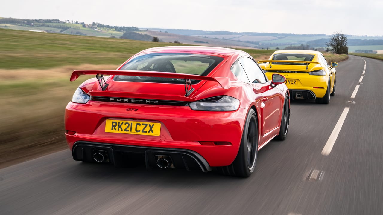 Porsche 718 Cayman GT4 PDK vs manual | Top Gear