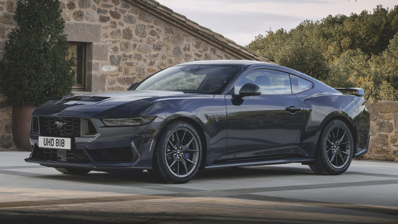 The hardcore Ford Mustang Dark Horse will go on sale for £65,585 in the