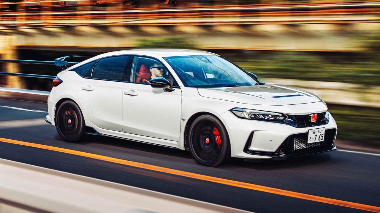 Honda Civic Type R on a road trip in Japan