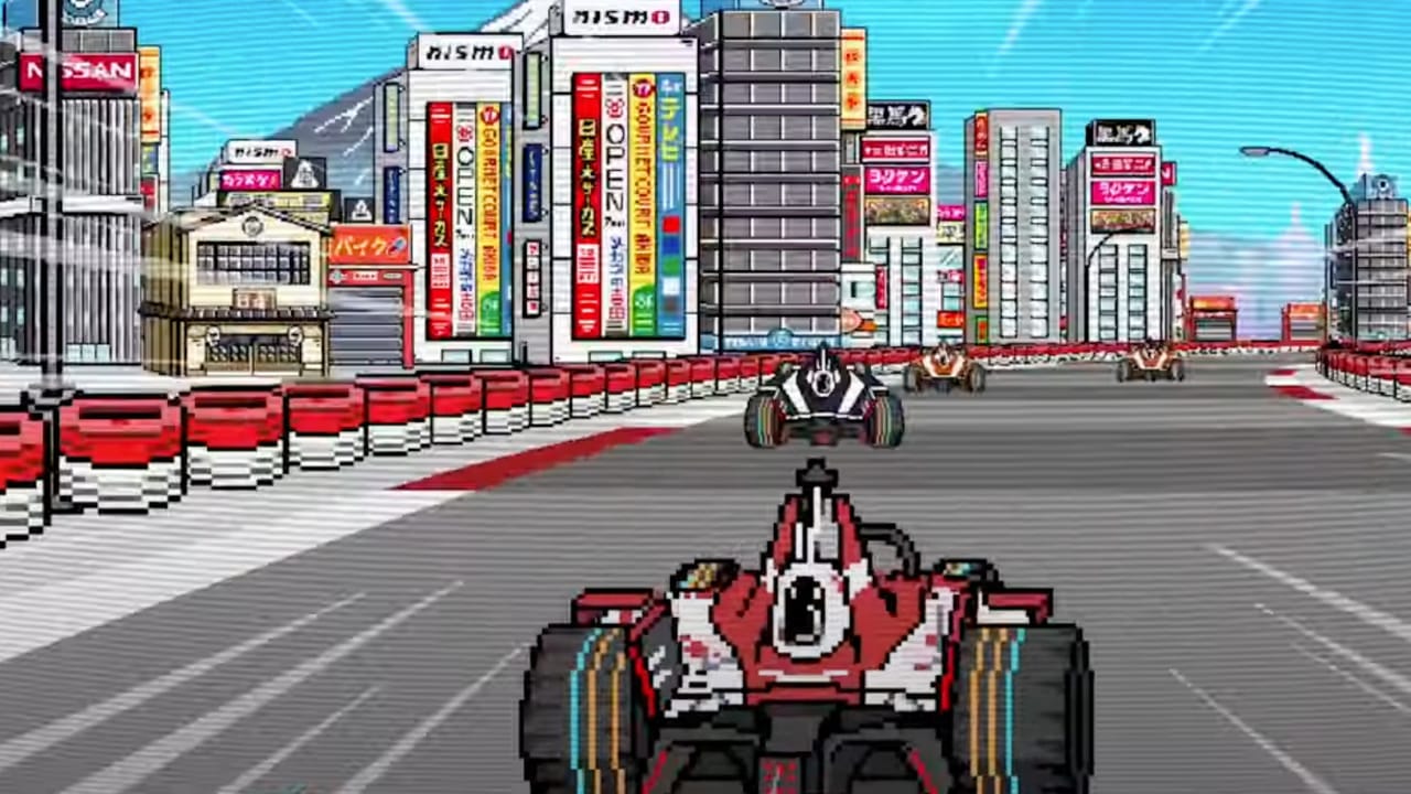 Nissan 8-bit video game screenshot