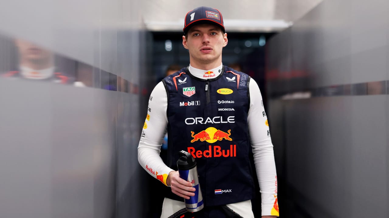 Max Verstappen testing a Ferrari