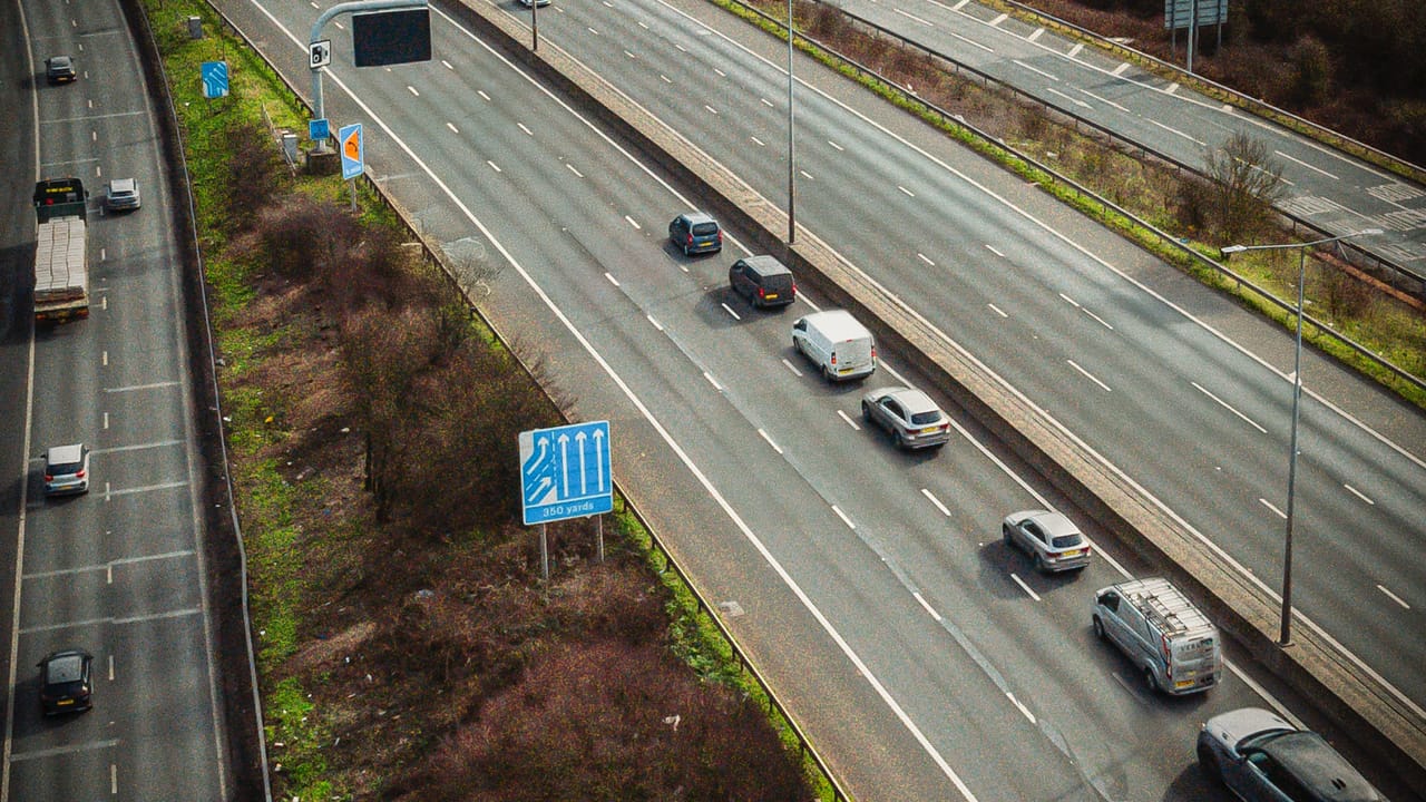 Motorist holding up traffic