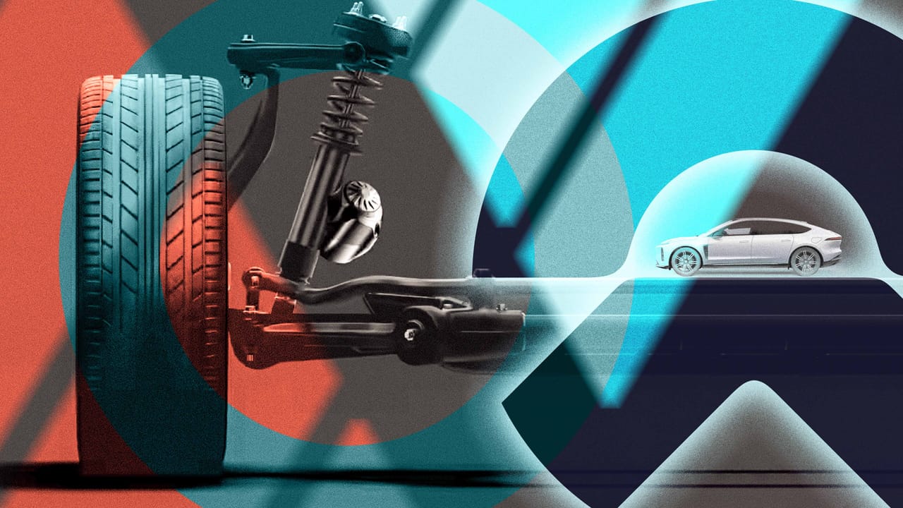 Fully active suspension system in modern cars