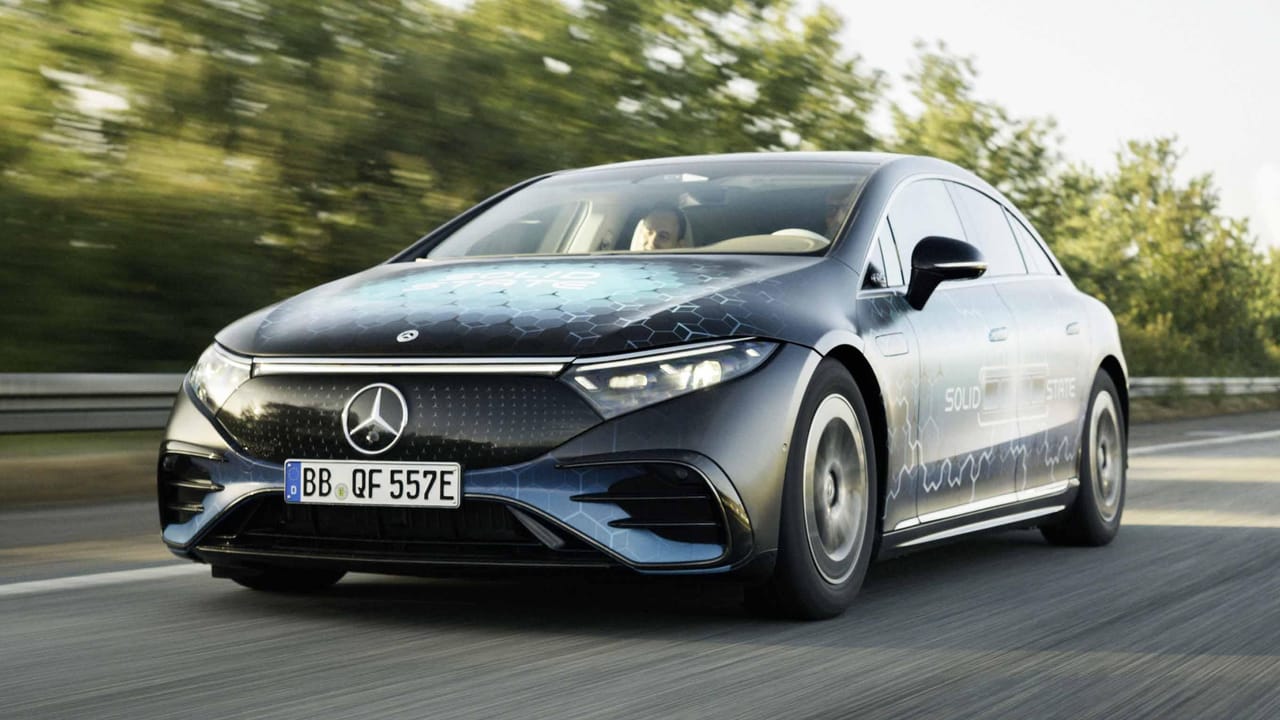 Mercedes solid-state battery EV near range record