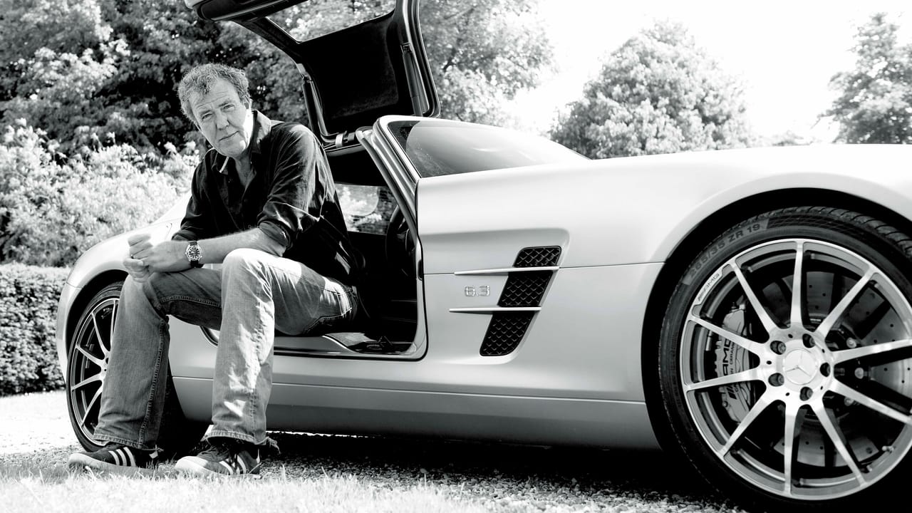 Jeremy Clarkson with his Range Rover and Jaguar F-Type
