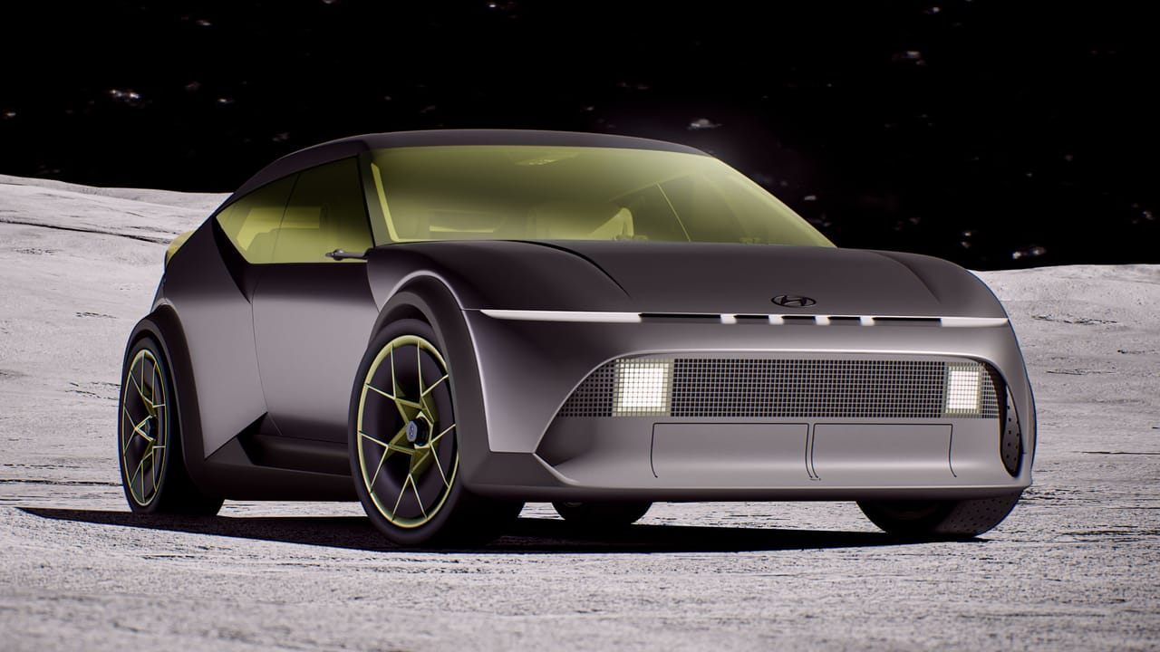 Hyundai Ioniq Concept THREE electric hatchback debut