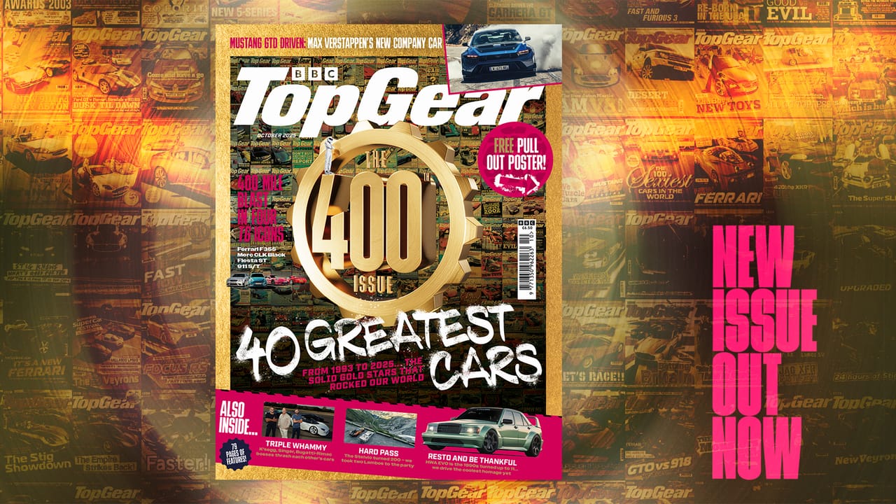 Top Gear Magazine 400th Issue Cover Celebrating 40 Greatest Cars