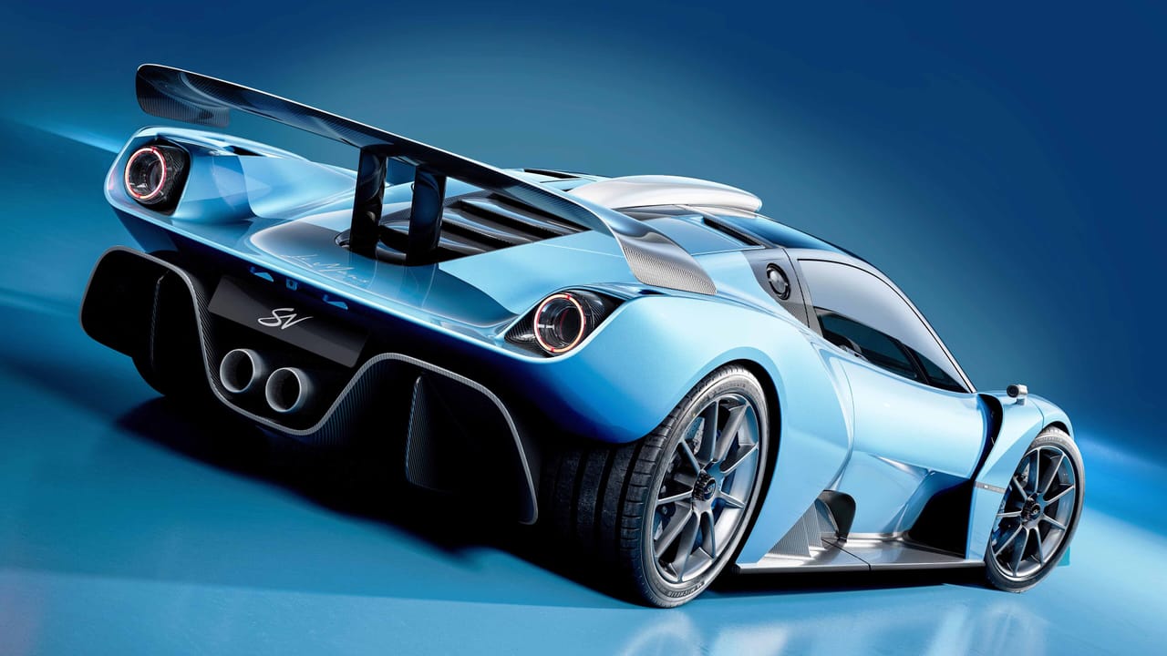 Gordon Murray Le Mans GTR rear view supercar