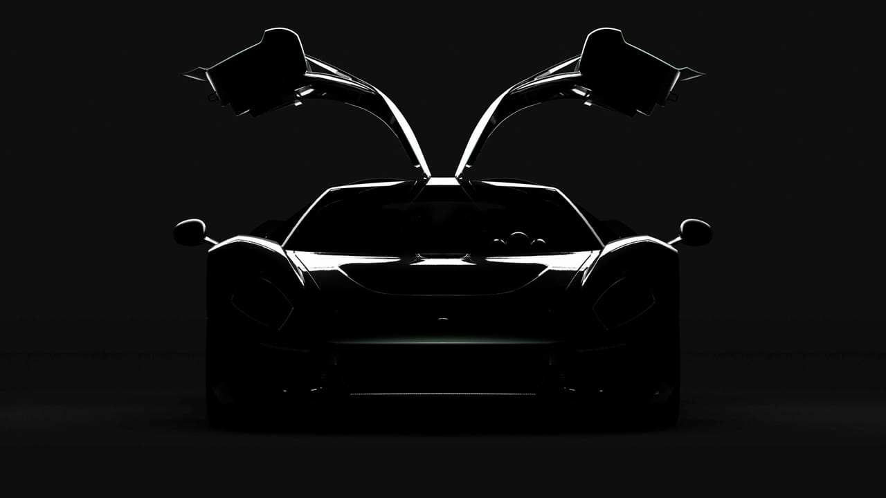 Zagato lightweight hypercar with gullwing doors