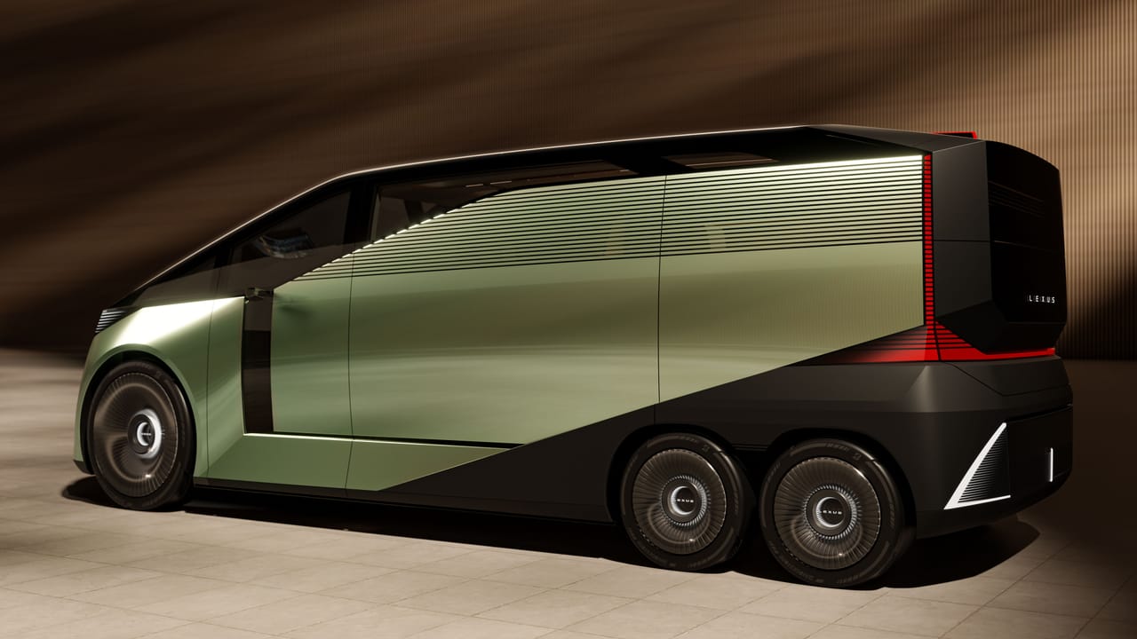 Lexus six-wheel ultra-luxury van concept
