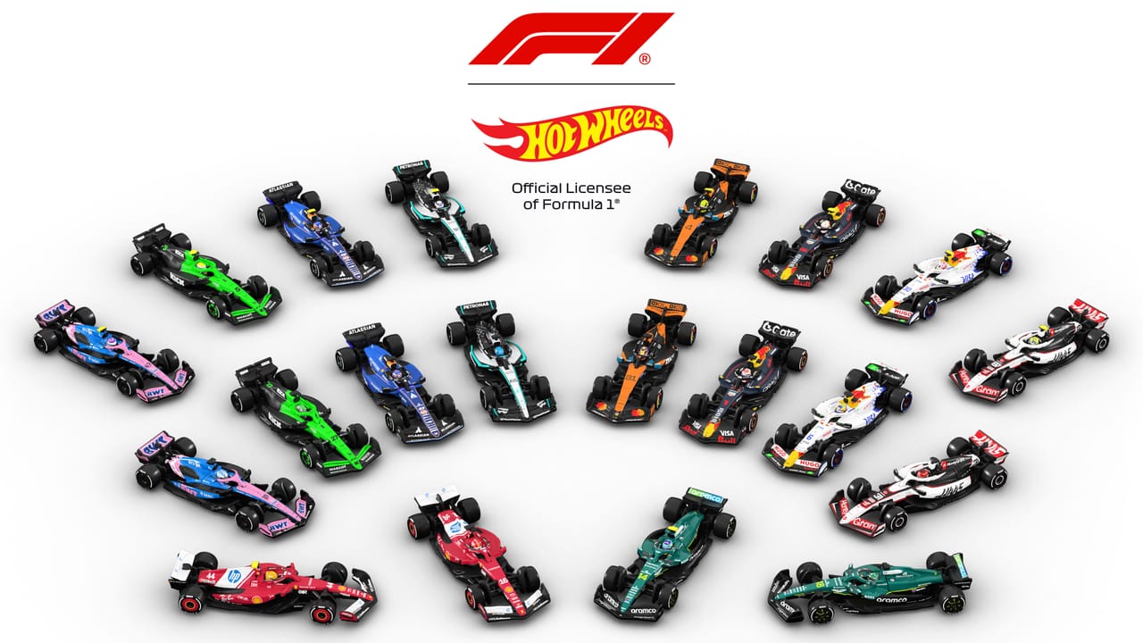 Hot Wheels 2025 F1 grid lineup