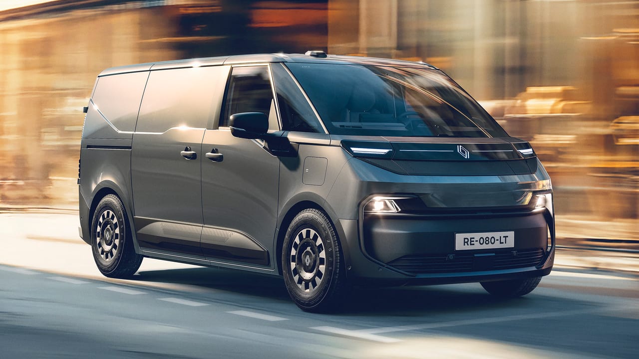 Renault Electric Trafic Van with Funky Face