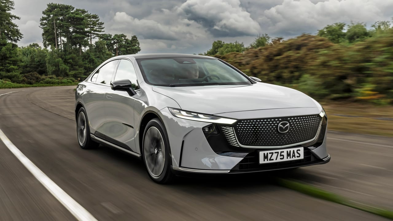 The handsome, electric Mazda 6e will cost £39k