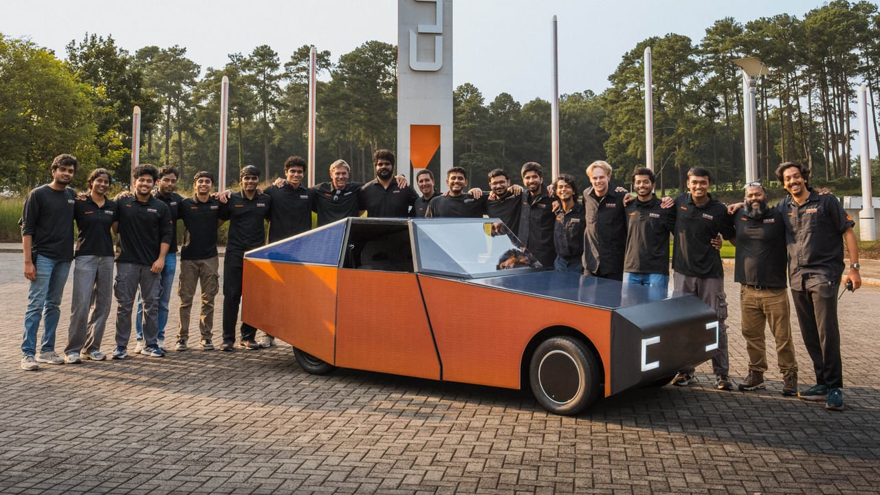 Geoff, is that you? This solar-powered coupe recovers more energy than it uses on a single commute