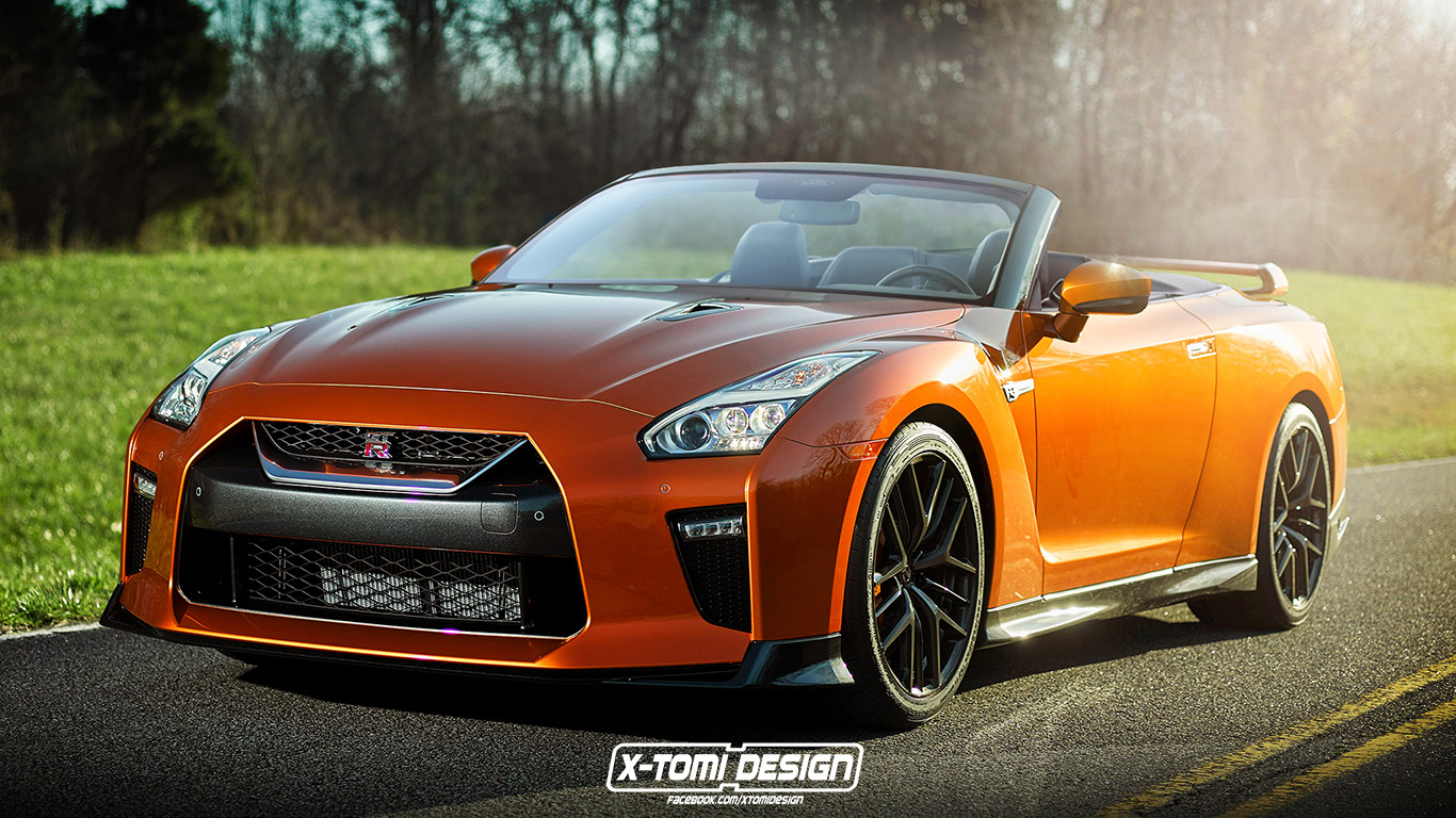 This is (another) convertible Nissan GTR Top Gear