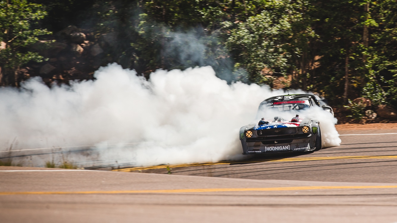 Video Ken Block s Hoonicorn Drifting Up Pikes Peak Top Gear Video Ken Block s Hoonicorn Drifting Up Pikes Peak Top Gear