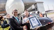 World Record for towing the Porsche Cayenne pulls Airbus A380