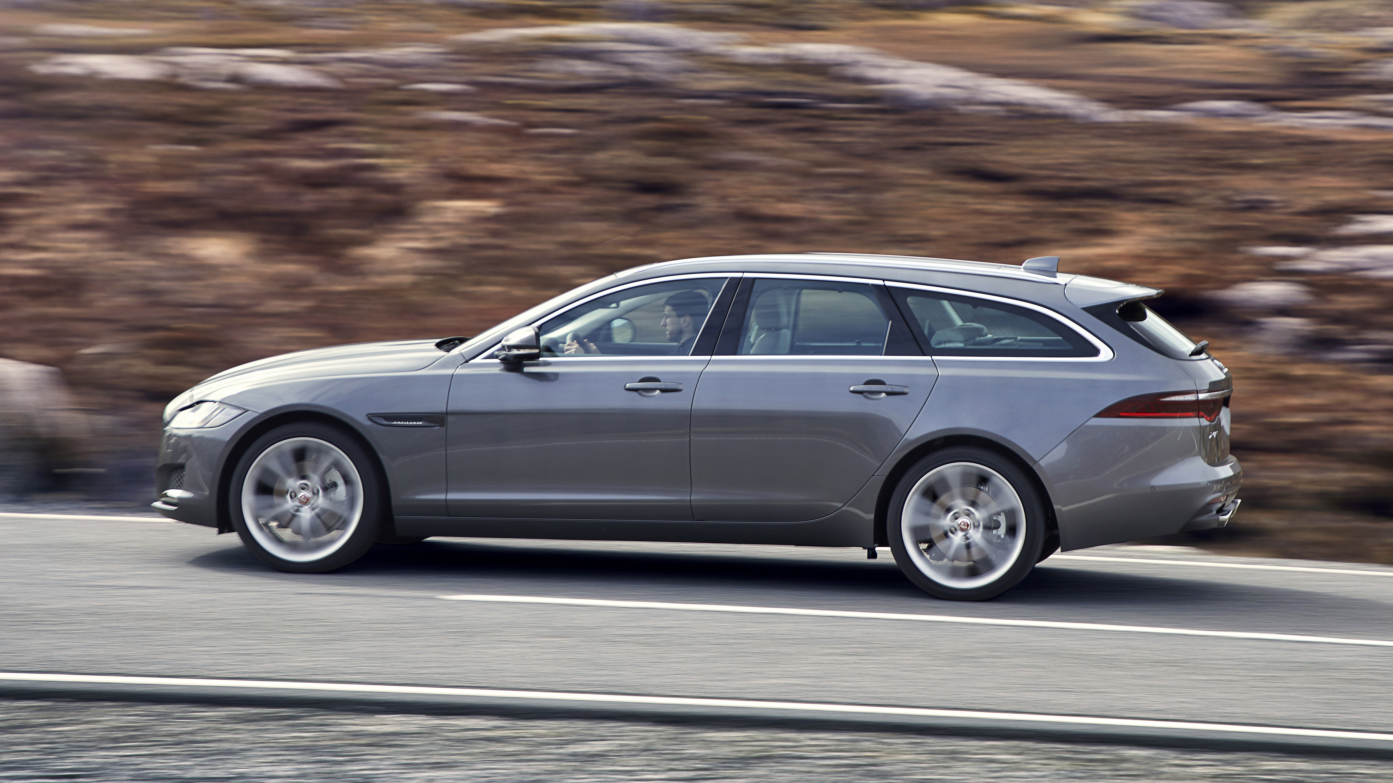 This is the new Jaguar XF Sportbrake Top Gear
