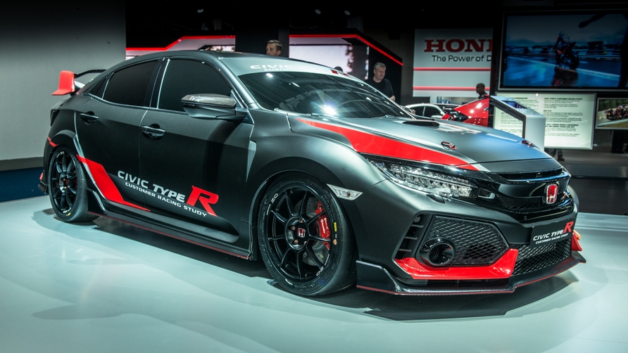 It's a Honda Civic Type R customer racing car Top Gear