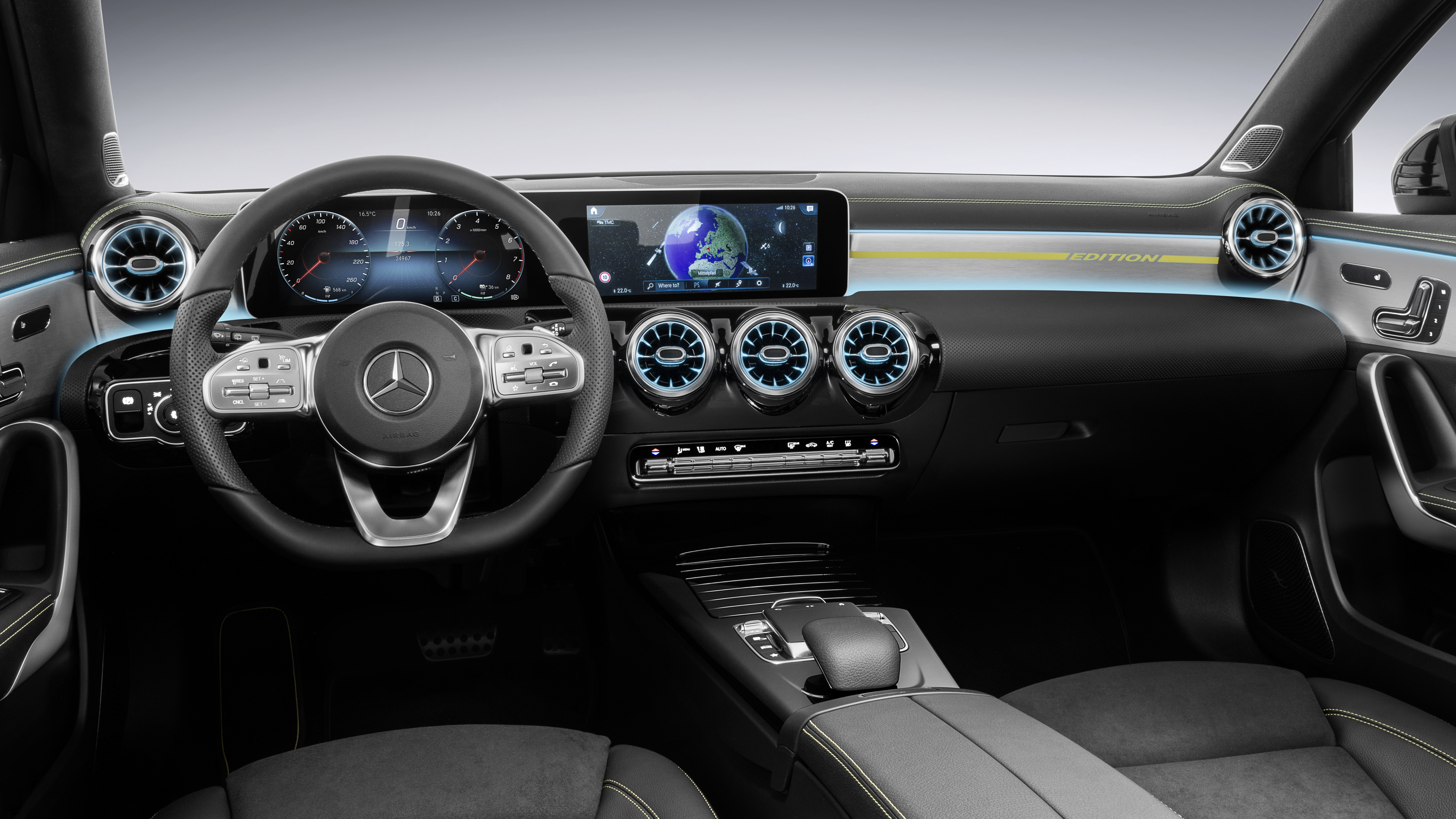 Welcome to the interior of the new Mercedes-Benz A-Class