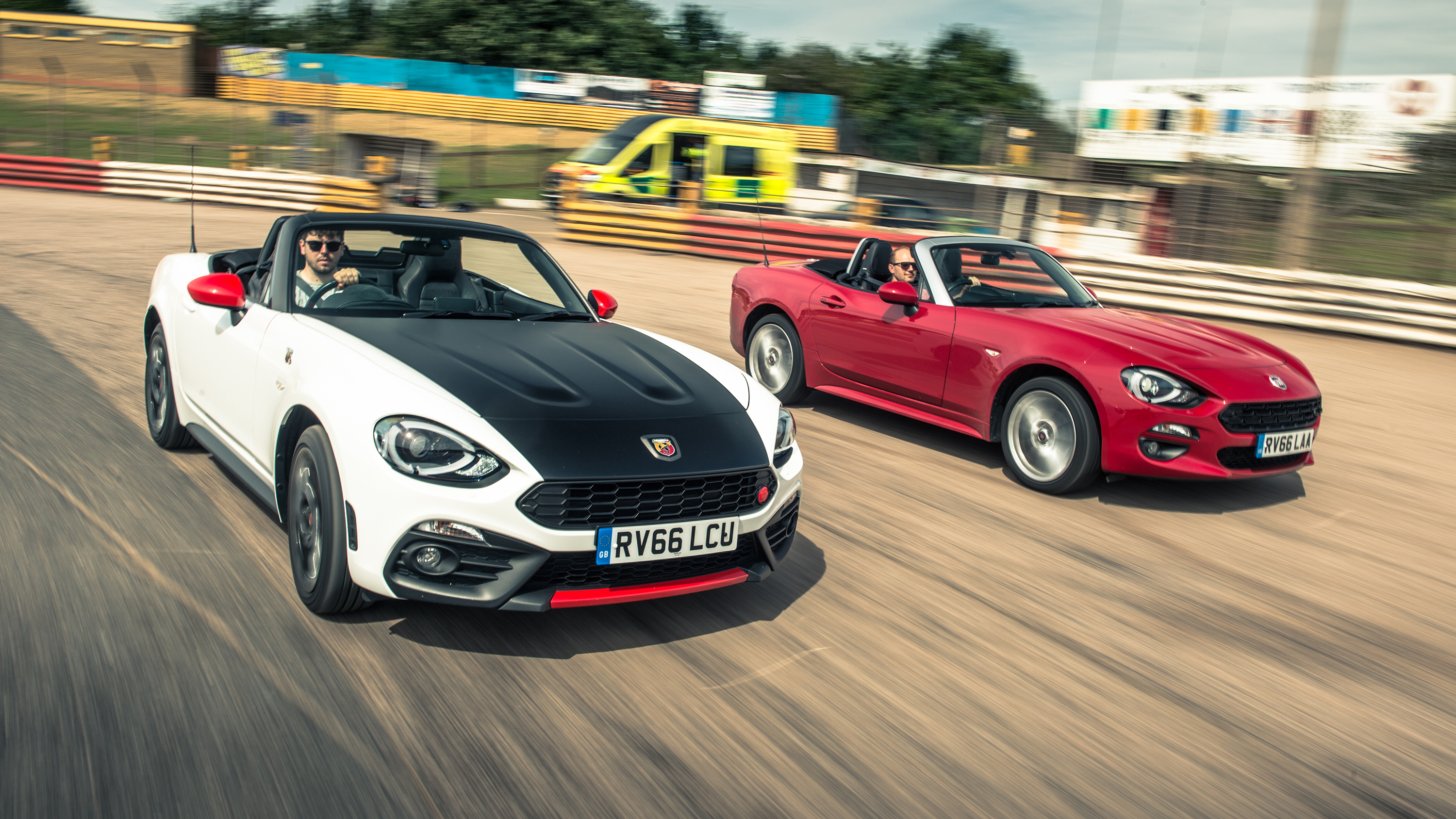 Abarth 124 Spider Vs Fiat 124 Spider Top Gear