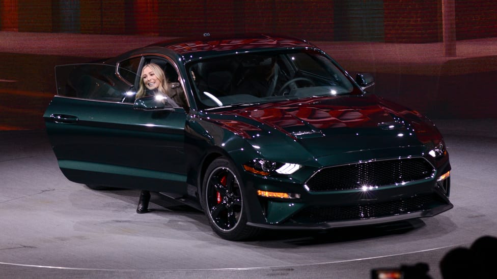 Molly McQueen on the Mustang Bullitt Top Gear
