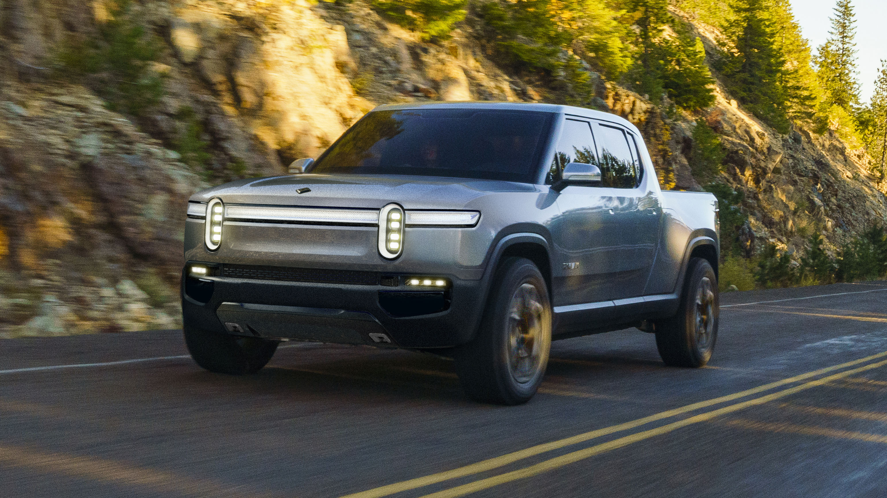 The Rivian R1T is a new electric truck, will do 060mph in 3.0s Top Gear