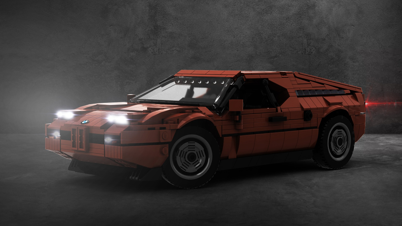 Lego Style Brick BMW M1 Procar