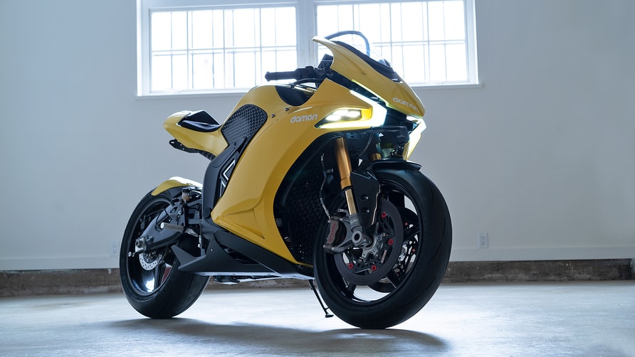 The Damon Hypersport is a motorbike with anti-crash tech | Top Gear