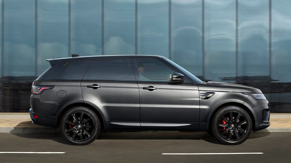 This is the new Range Rover Sport Black edition Top Gear