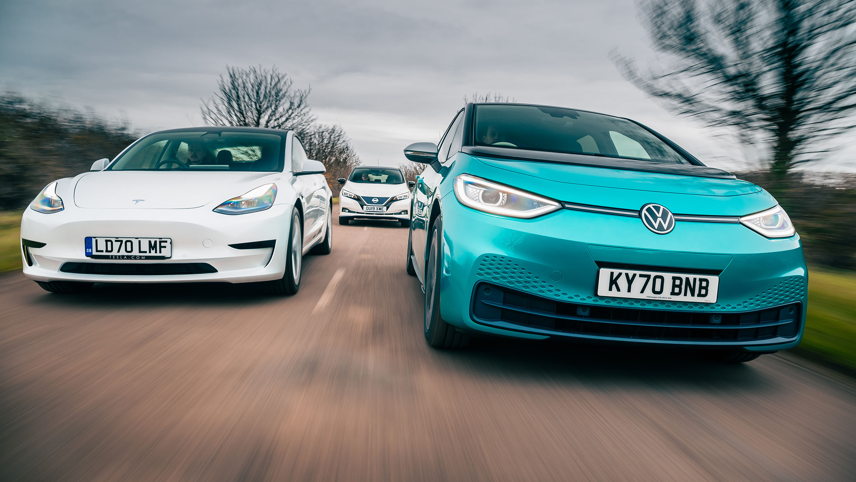 Tesla on sale vs id3