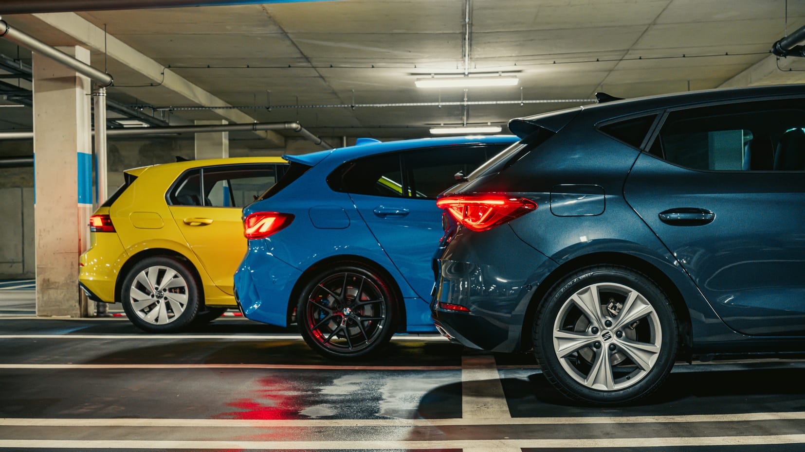 Big test: VW Golf Mk8 vs Seat Leon vs BMW 1 Series | Top Gear