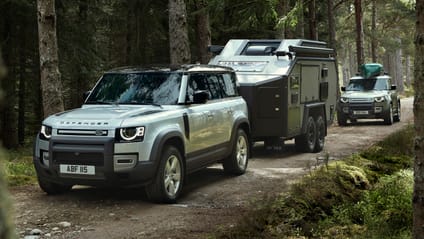 Land Rover Defender and Bruder X trailer