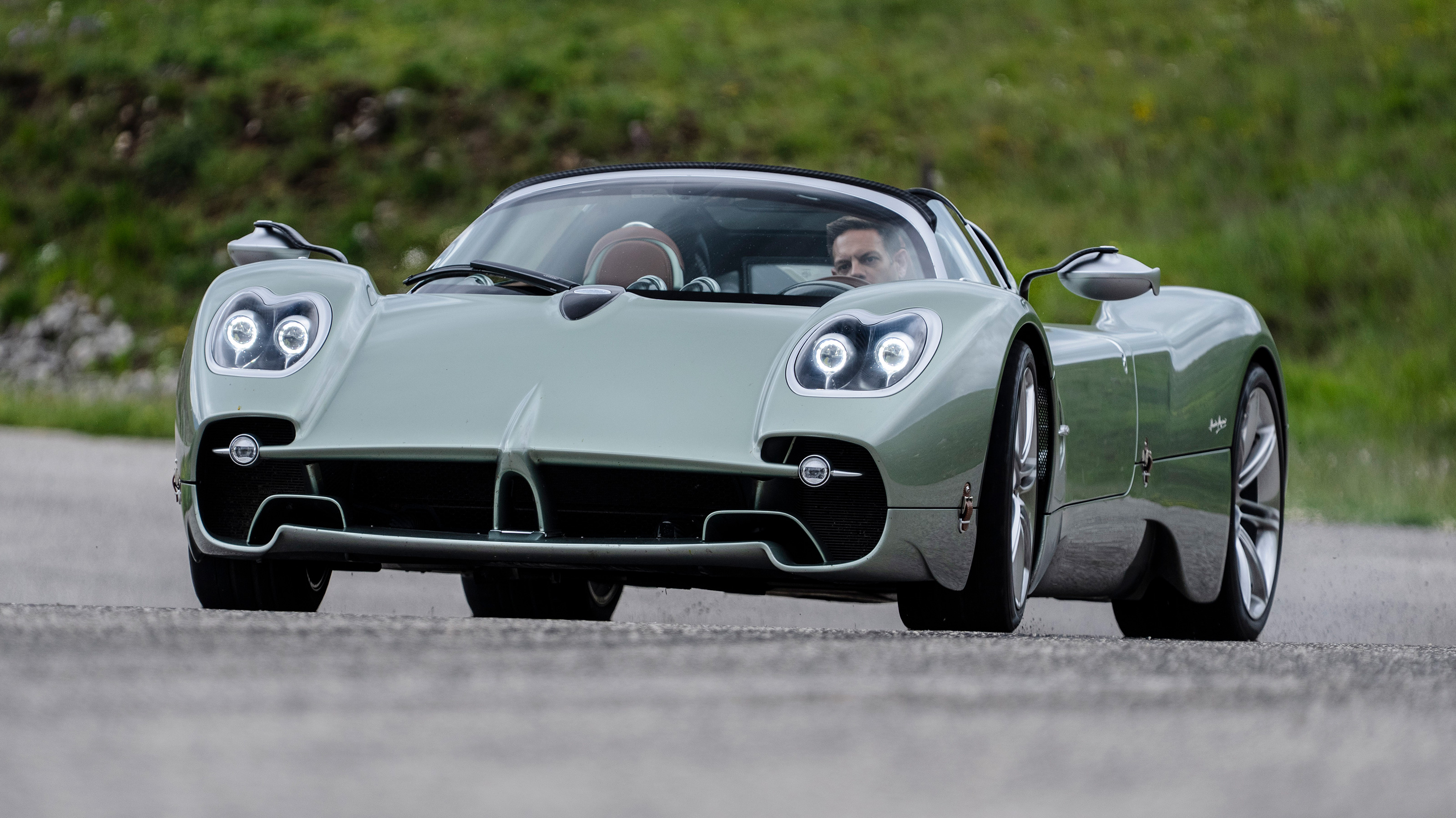 Pagani Utopia Roadster driving