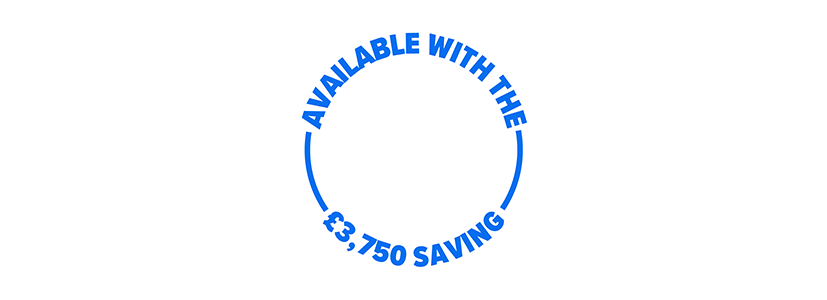 Available with the £3,750 saving | Electric Car Grant