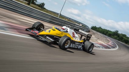 Renault F1 car Alain Prost front