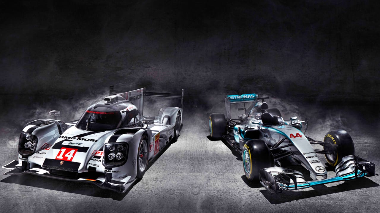 We1 Racing Showdown: Porsche's WEC racer vs Merc's W06 F1 car | Top Gear