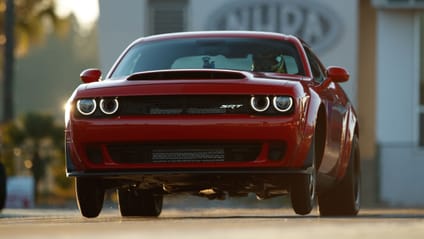 Dodge Demon front wheelie