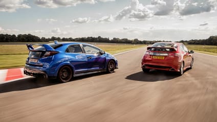 2007 Honda Civic and 2015 Honda Civic rear