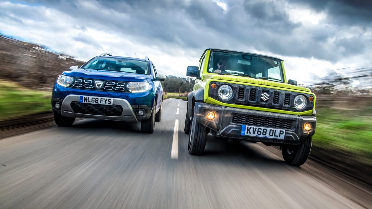 Dirty toys Suzuki Jimny vs Dacia Duster Top Gear