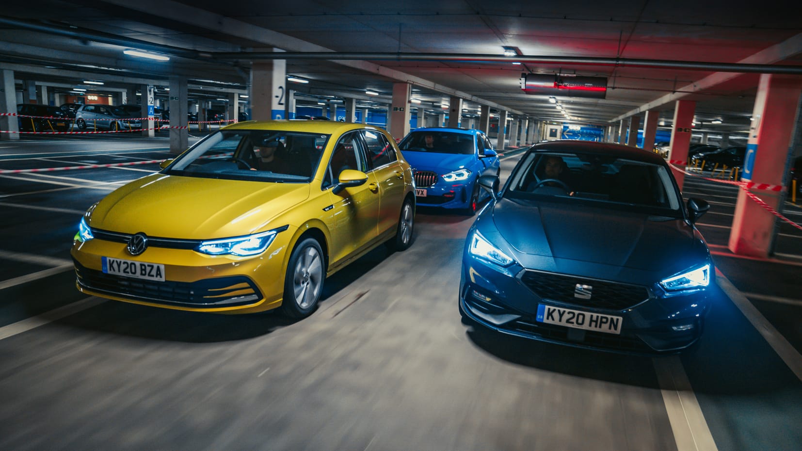 Big test: VW Golf Mk8 vs Seat Leon vs BMW 1 Series | Top Gear