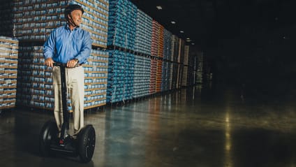 Man riding a Segway