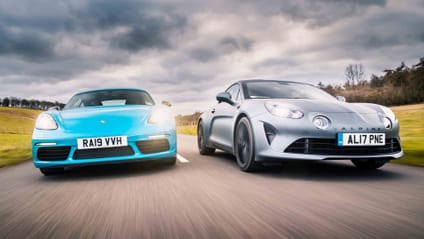 Porsche Cayman and Alpine A110