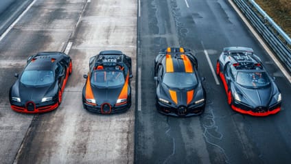 Bugatti Mistral World Record Edition, Bugatti Chiron Super Sport World Record Edition, Bugatti Veyron Super Sport World Record Edition, Bugatti Vitesse World Record Edition