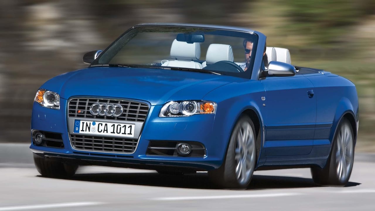 A sleek Audi convertible