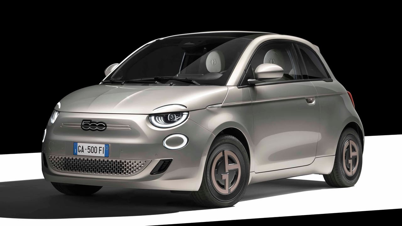 Fiat 500e Giorgio Armani collaboration car