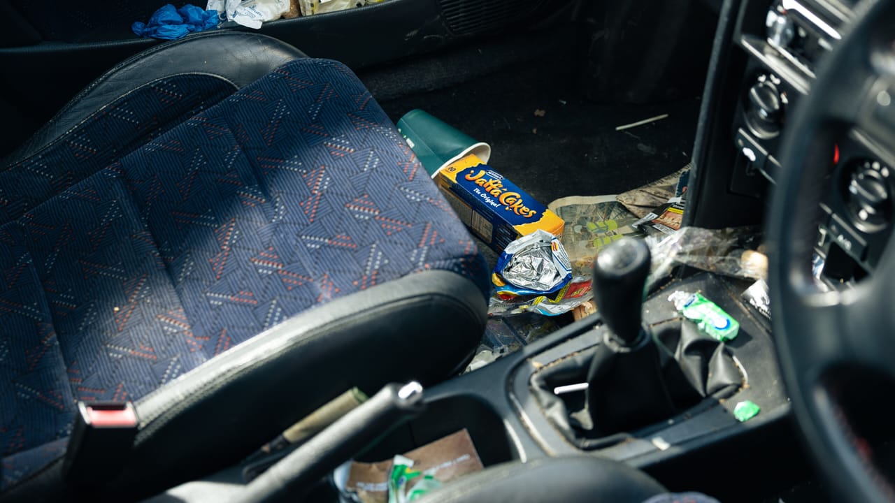 Slow Horses Honda Civic covered in grime