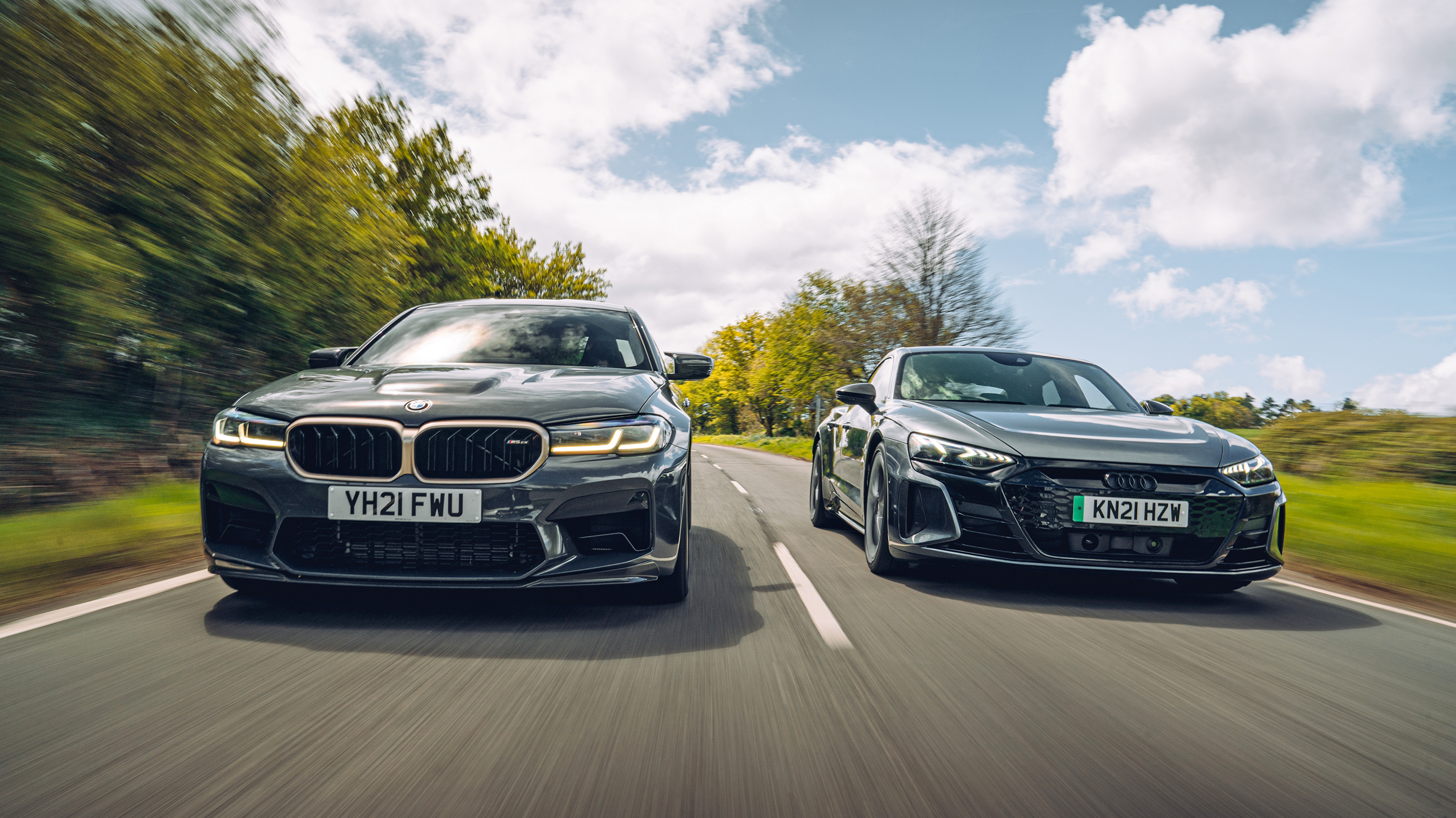 Audi Rs E Tron Gt Vs Bmw M5 Cs Top Gear