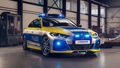 German police AC Schnitzer BMW i4