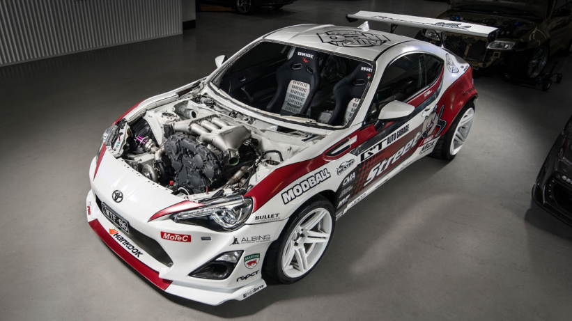 A Ferrari-powered Toyota 86 drift car is as awesome as you'd think